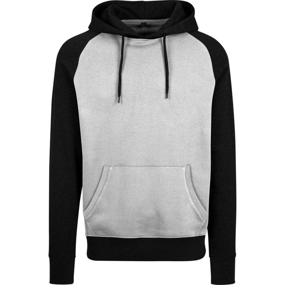 Build Your Brand Mens  Hoodie / Gray/Black